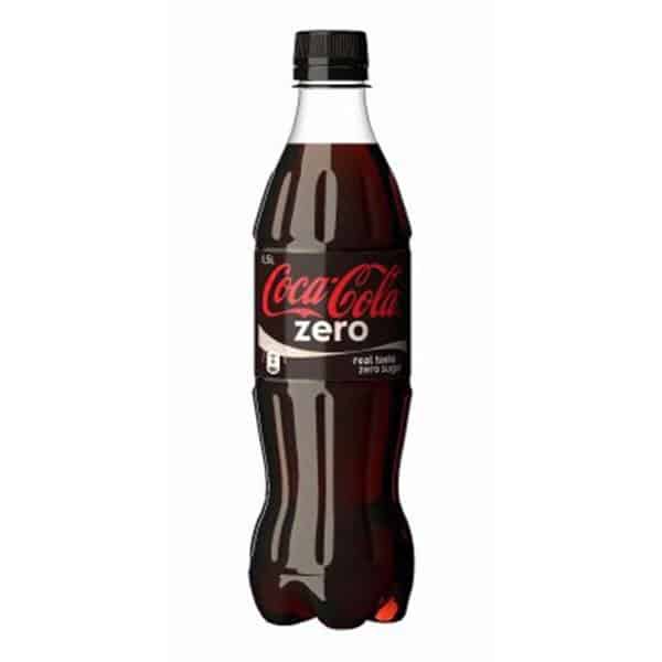Refresco Coca Cola Zero 450 ml.
