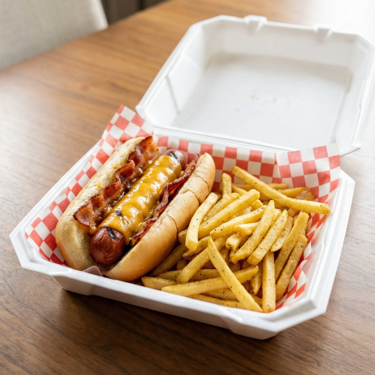HotDog con Tocino y Queso