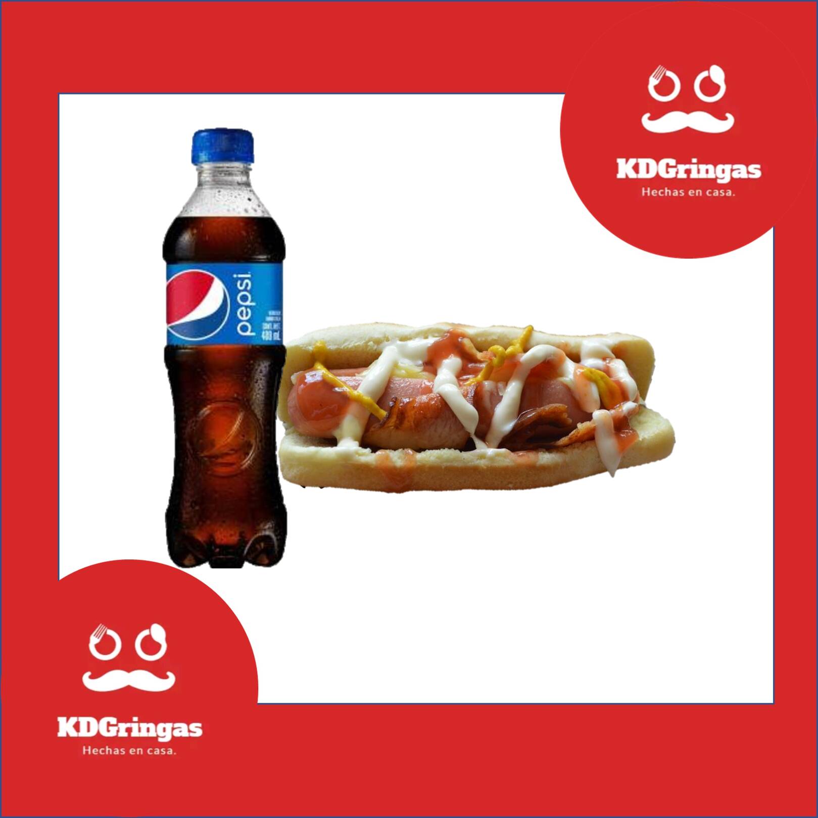Combo-Hot Dog Especial Chico y Refresco 355 Ml