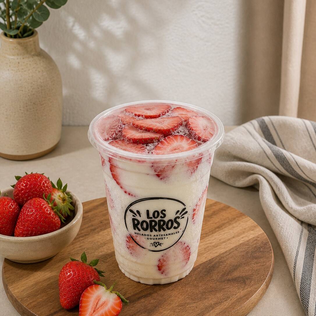 FRESAS CON CREMA CONGELADAS