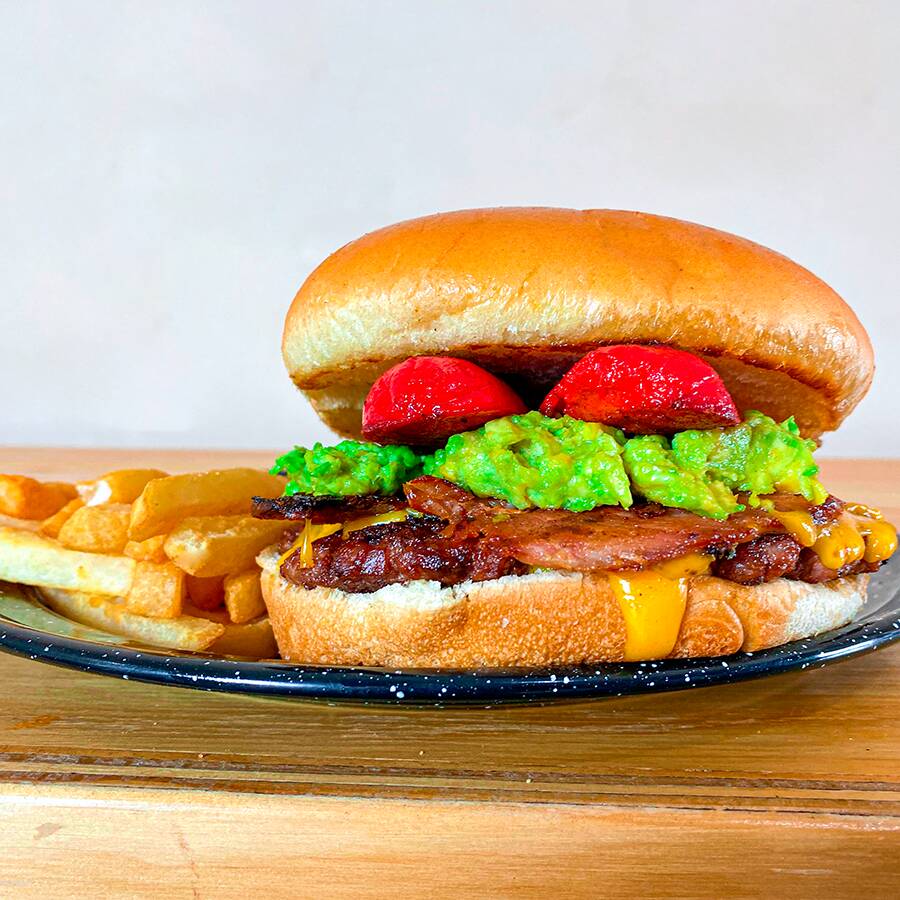 Hamburguesa La Regia con Papas