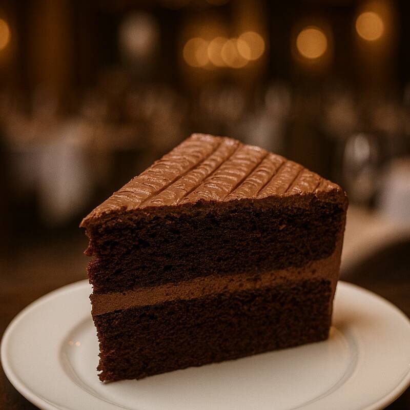 Rebanada de Pastel de Chocolate