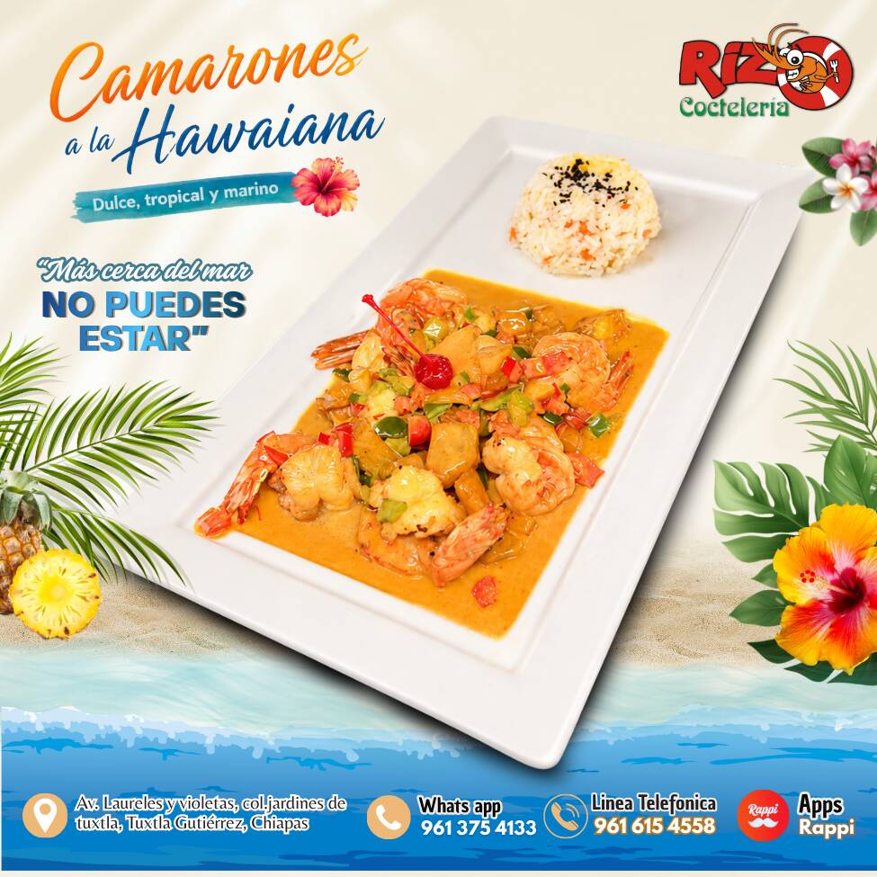 Camarones a la Hawaiana