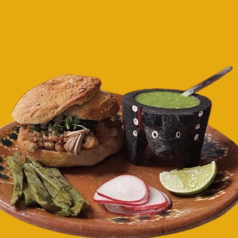 Cemita de Carnitas (Maciza)