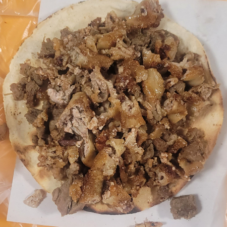 Tostada con Carne