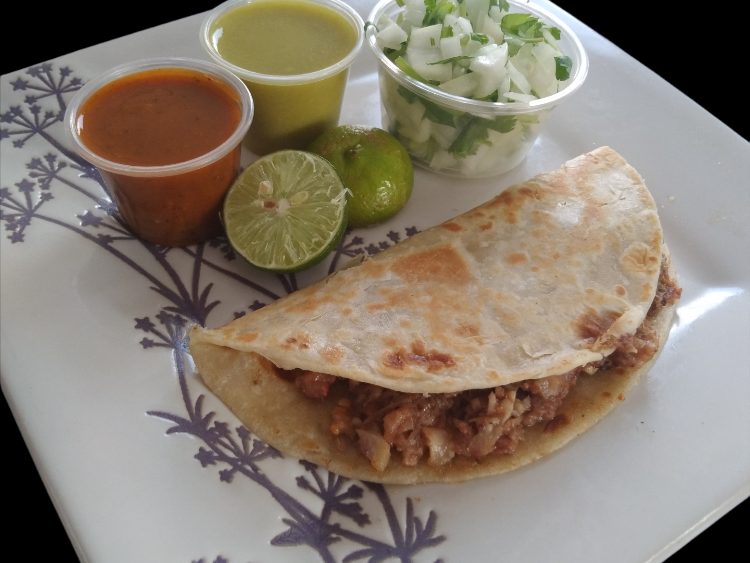 Taco Barbacoa de Res Harina 1 Pieza