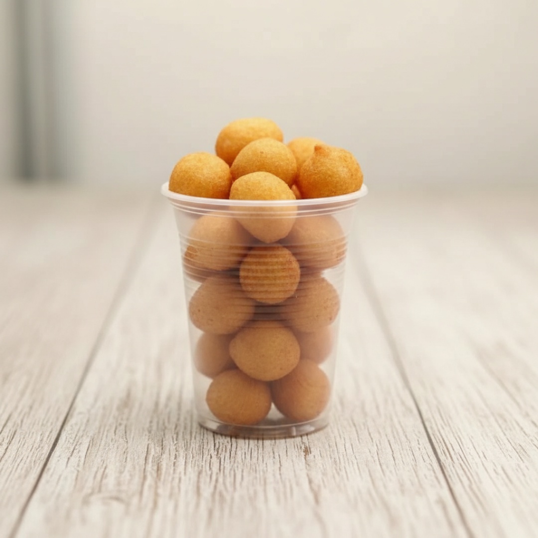 Feita com uma apetitosa massa temperada, crocante e sequinha. Aproximadamente 28 mini salgados a sua escolha. (salgados fritos na hora com aproximadamente 10g)