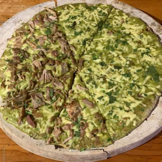 Pizza de Dip de Cilantro con Parmesano