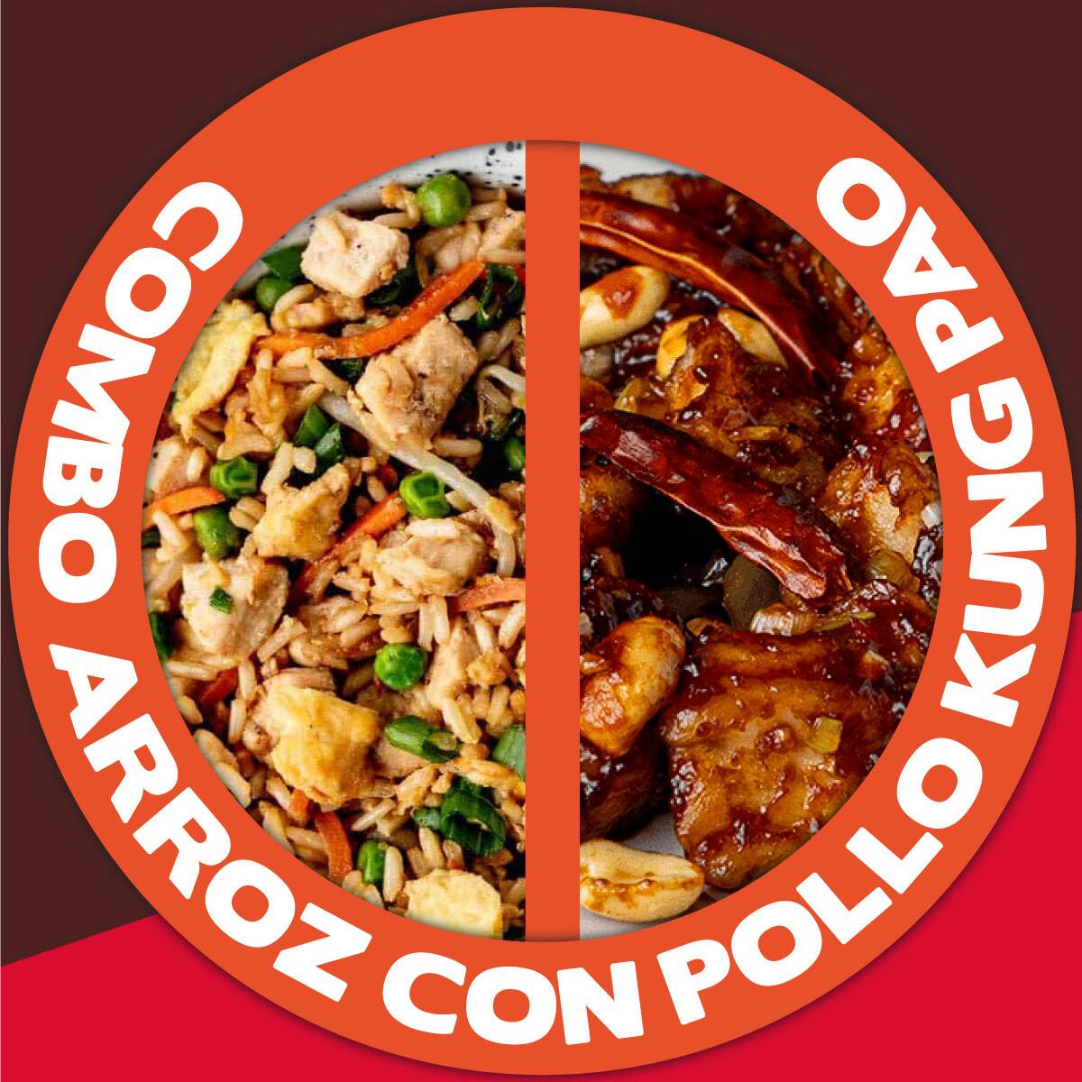 Combo Arroz Frito con Pollo Kung Pao