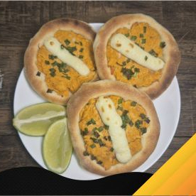 Recheio contém cebola e tomate