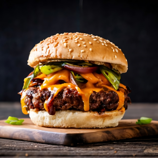Hamburguesa Lucifer Jalapeños