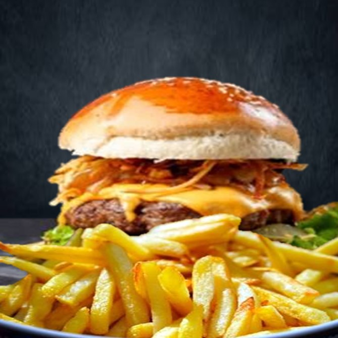 Hamburguesa Clasica + Papas Fritas