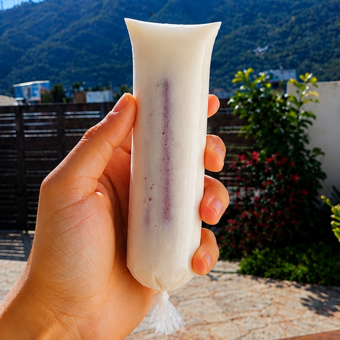 Refrescante, com bolacha no meio...HUUUMMM