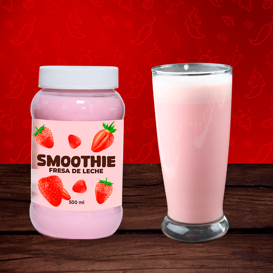 Smoothie de Fresa de Leche 500 ml