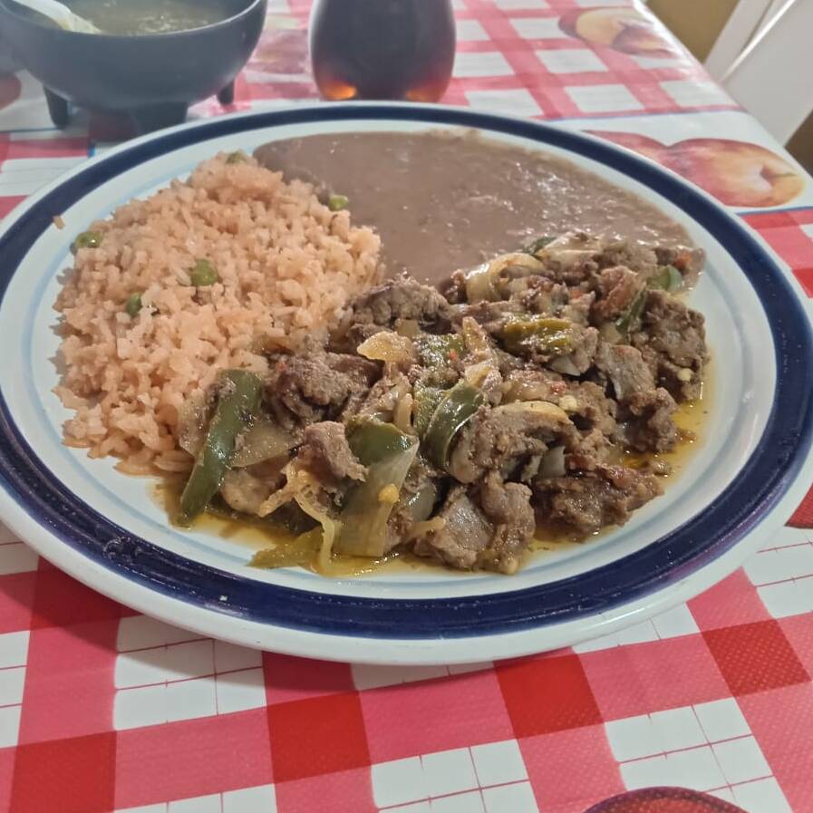 Platillo de Bistec Ranchero