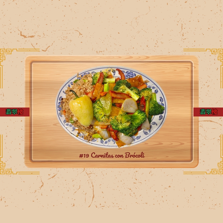 Lunch No. 19 – Carnitas con Brócoli