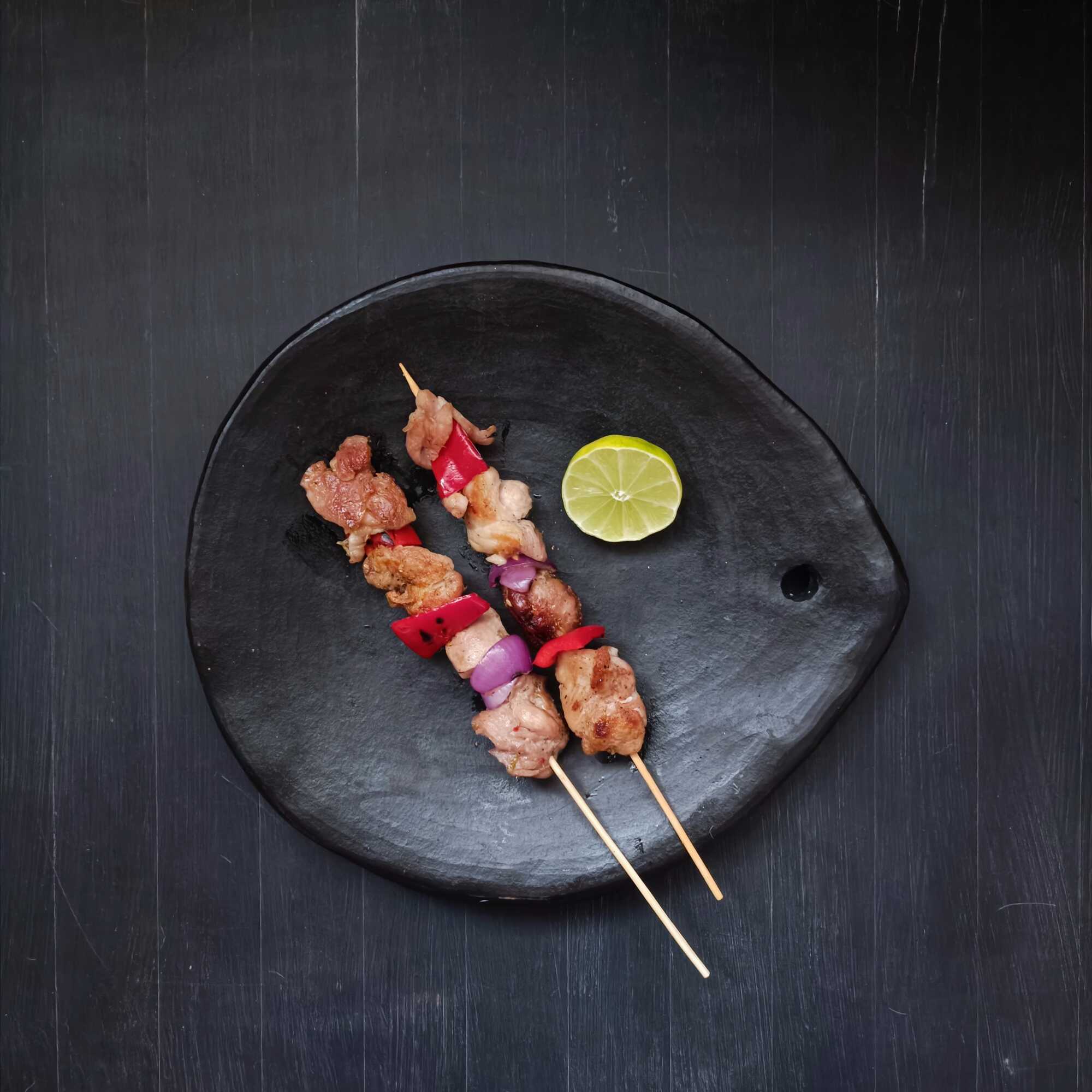 Brochetas de Pollo Agridulce