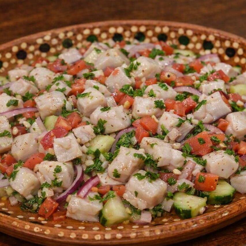 CEVICHE DE PESCADO EN TROZOS