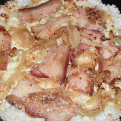 Tapioca de Bacon com Muçarela e Catupiry Original