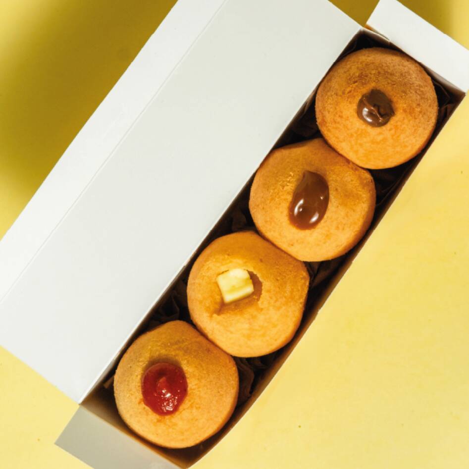 Caja X 4 Buñuelos Rellenos