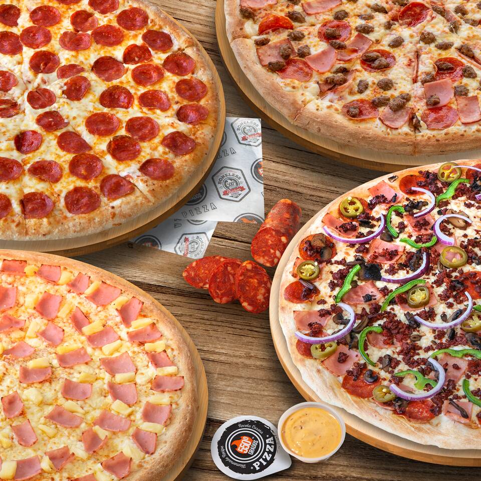 ARMA TU PIZZA EN MITADES 18"