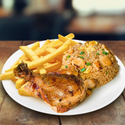 Mostrito : 1/8 Pollo + Papas+ Chaufa