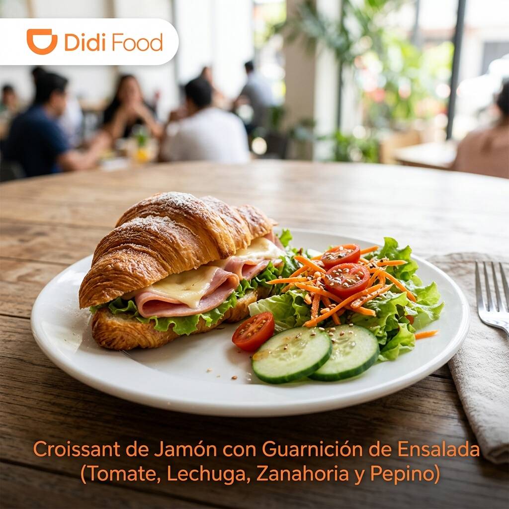 Croissant de Jamón con Queso