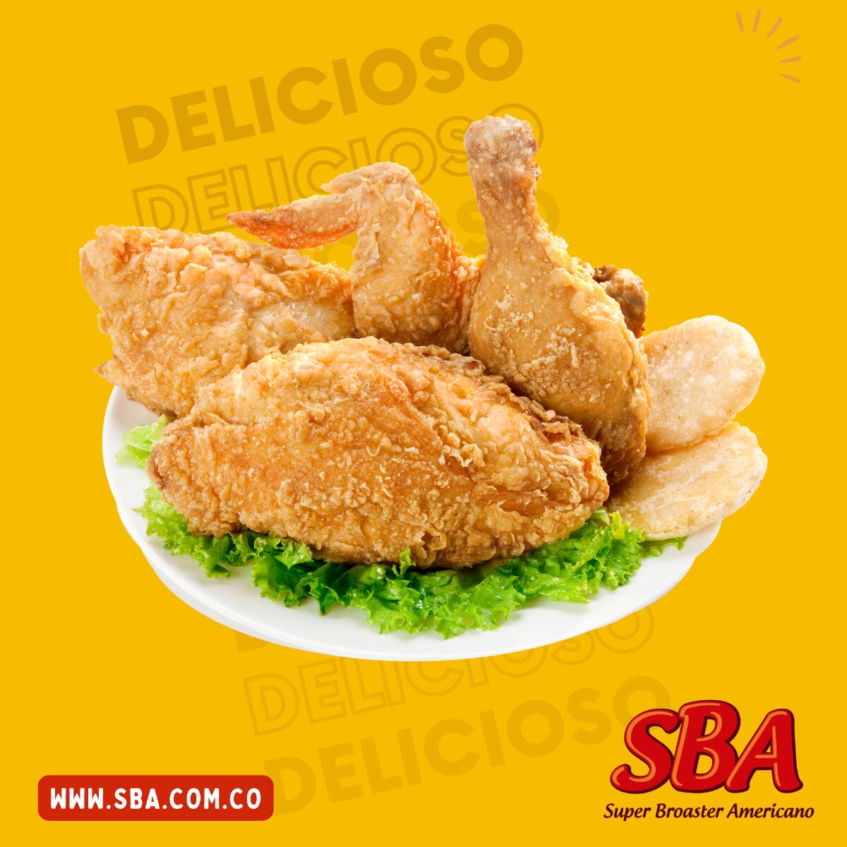 1/2 Pollo + 1 Acompañamiento