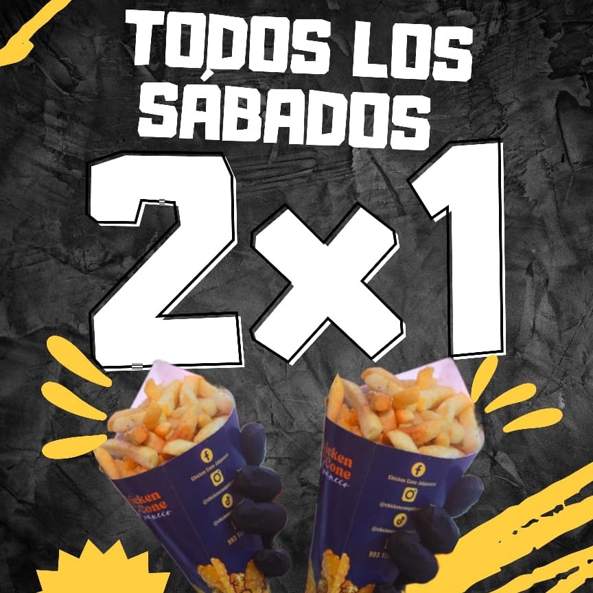 2x1 CONO DE PAPAS