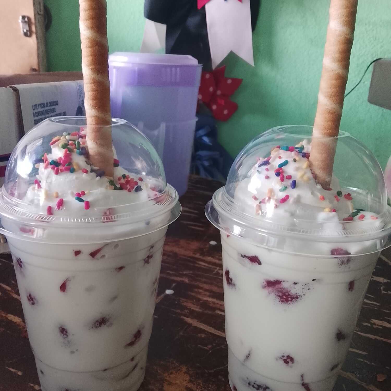 Fresas con crema tradicionales