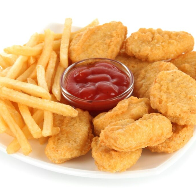 Nuggets con Papas 325 g y Salsas