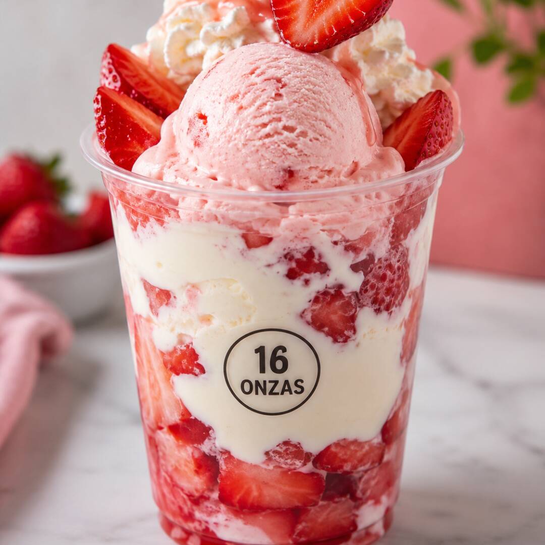 Fresas con crema Especial 16 oz (NUEVO)