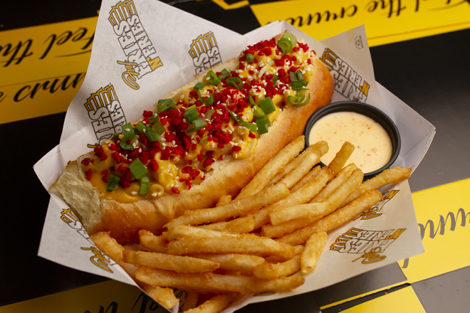 Combo Hot Dog con Mac N Cheese