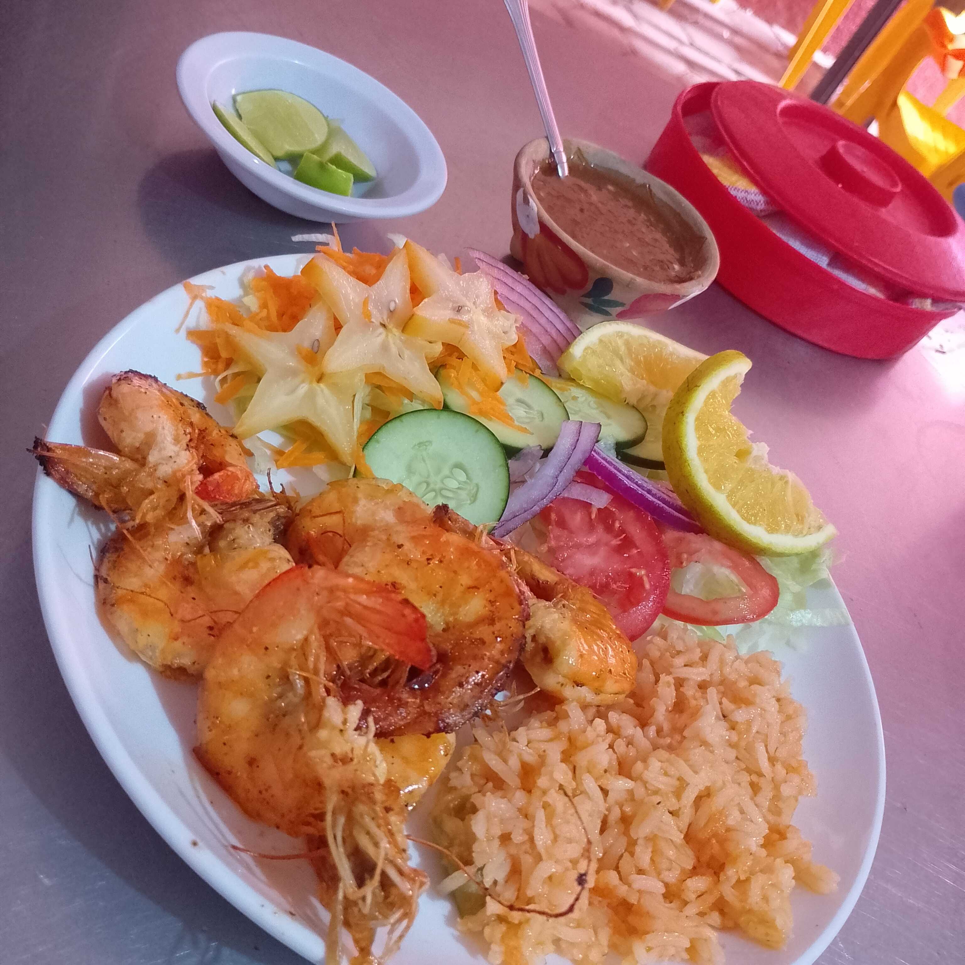 Camarones al ajo