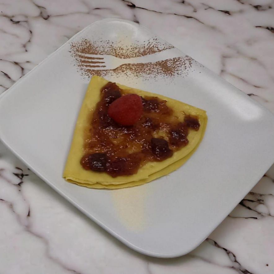 Crepa de Mermelada de Fresa