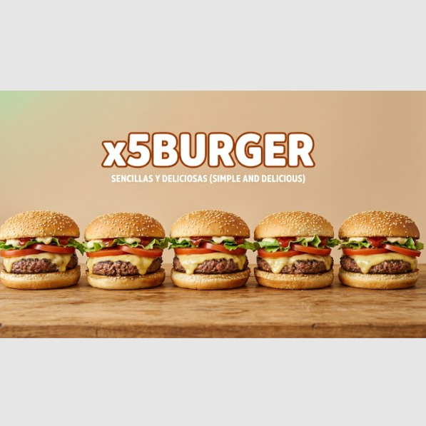 ❌5️⃣Burger Sencillas🍔🥩