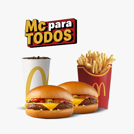 McTrio 2 Hamburguesas con Queso