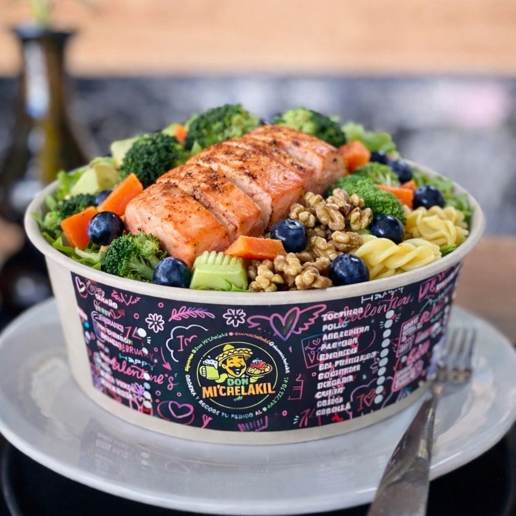 ENSALADA NÓRDICA/ SALMON AL GRILL