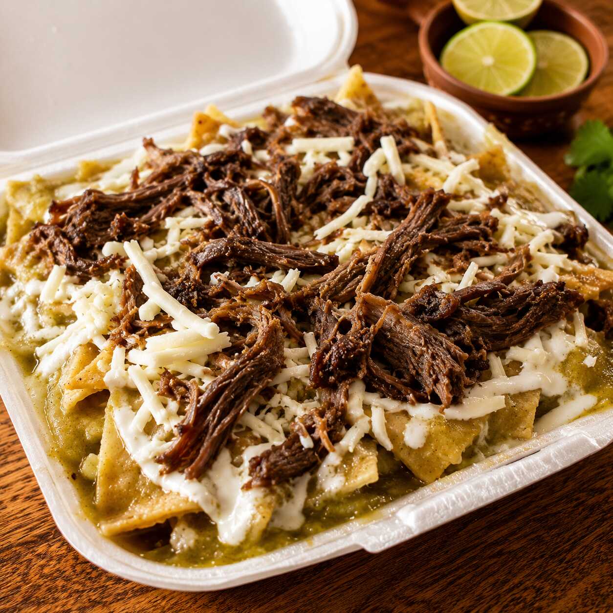 Chilaquiles con Carne de Res