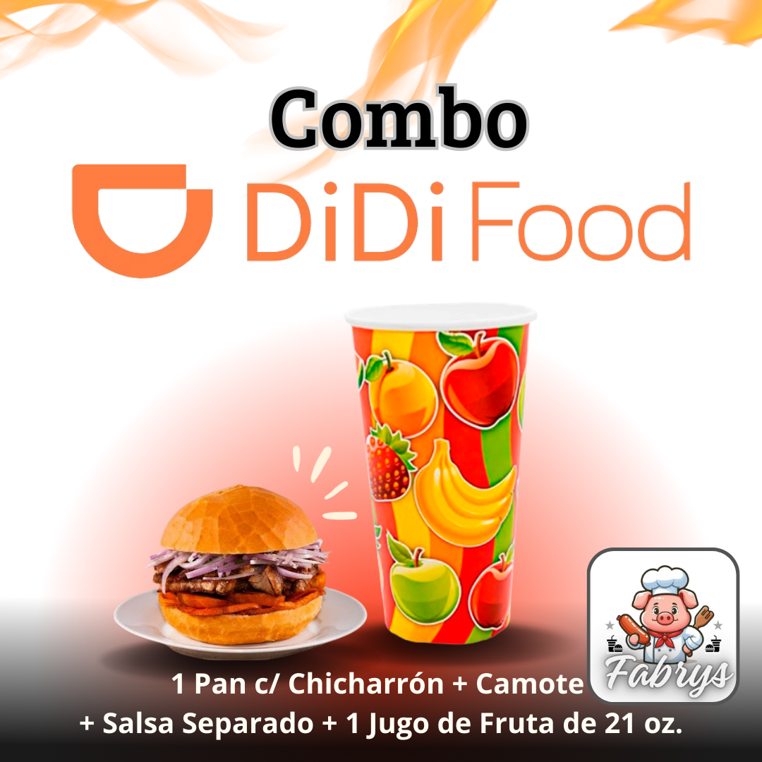 C. DIDI FOOD . 1 Pan + 1 Jugo