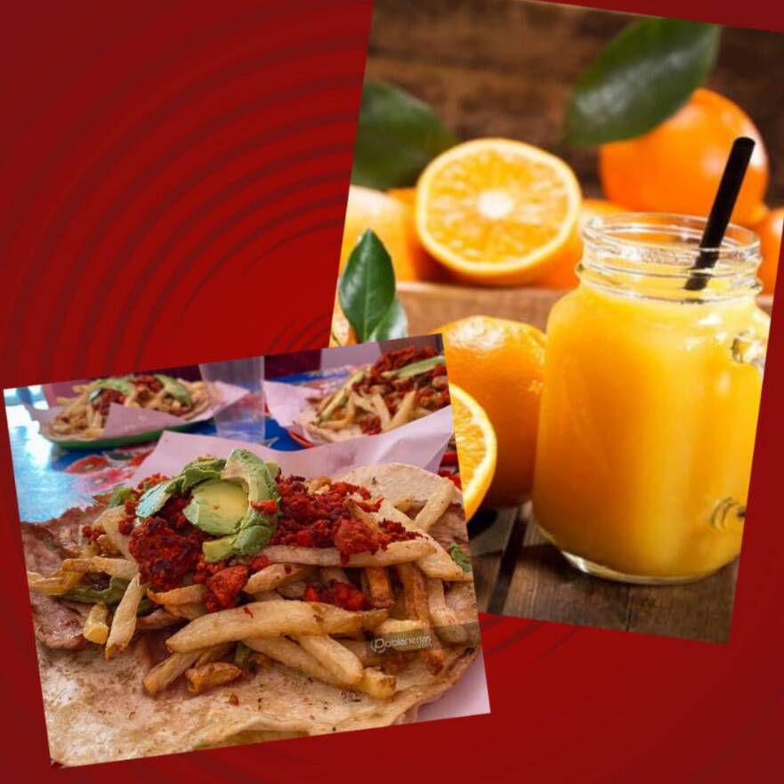Taco placero  y Jugo Naranja 1L