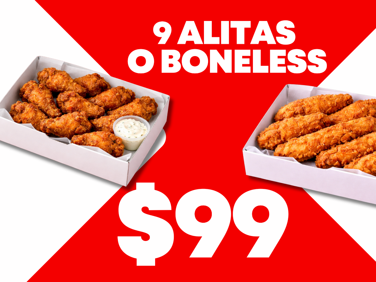 Metro Alitas y Boneless (Diagonal)