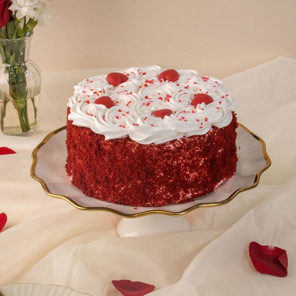 Pastel Red Velvet Corazon