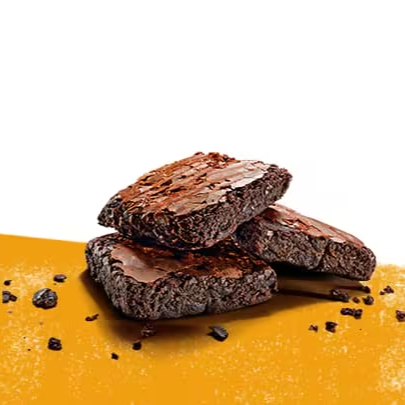 Delicioso Brownie Recheado de brigadeiro de chocolate.