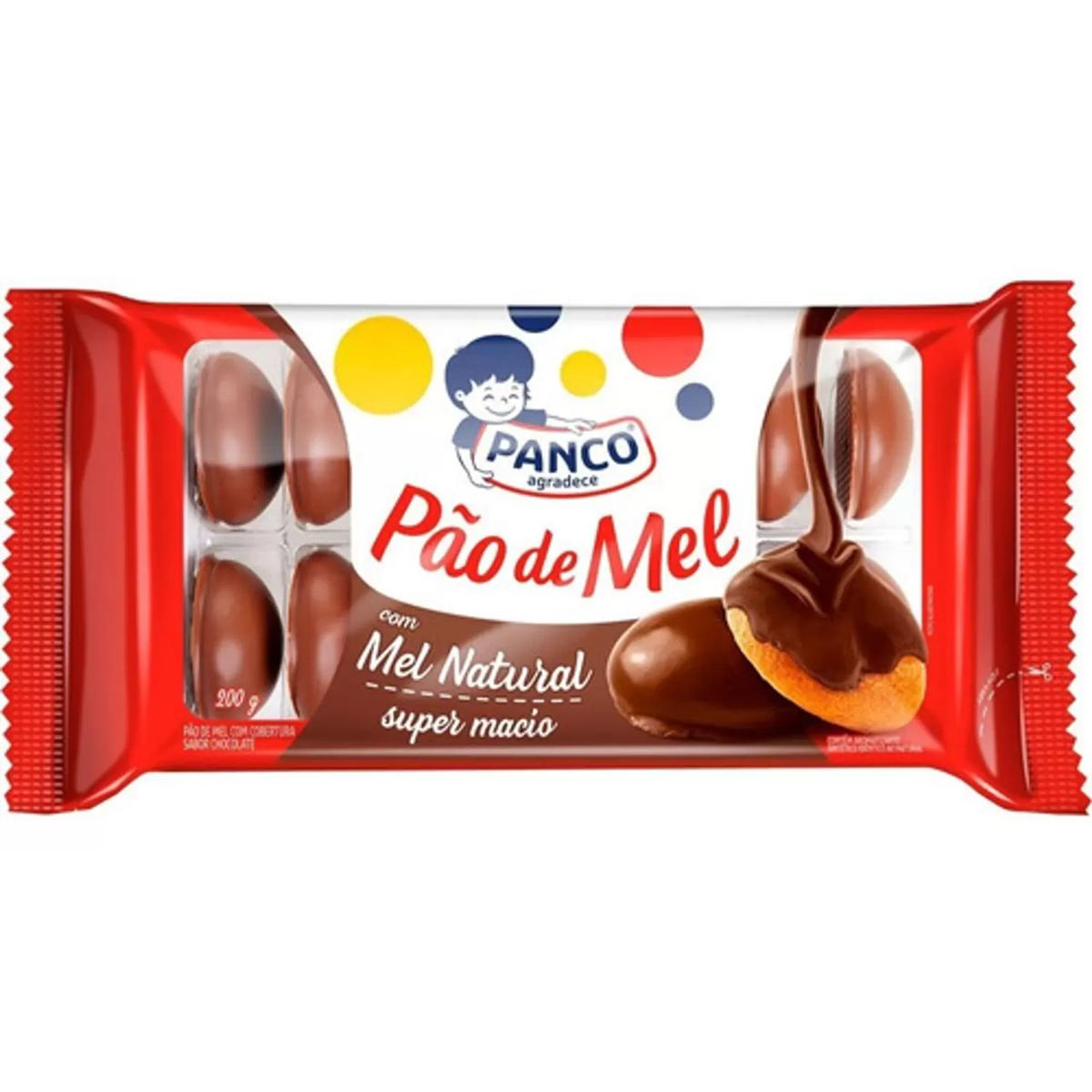 Pão de mel com cobertura sabor chocolate
