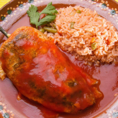 Chile relleno de queso