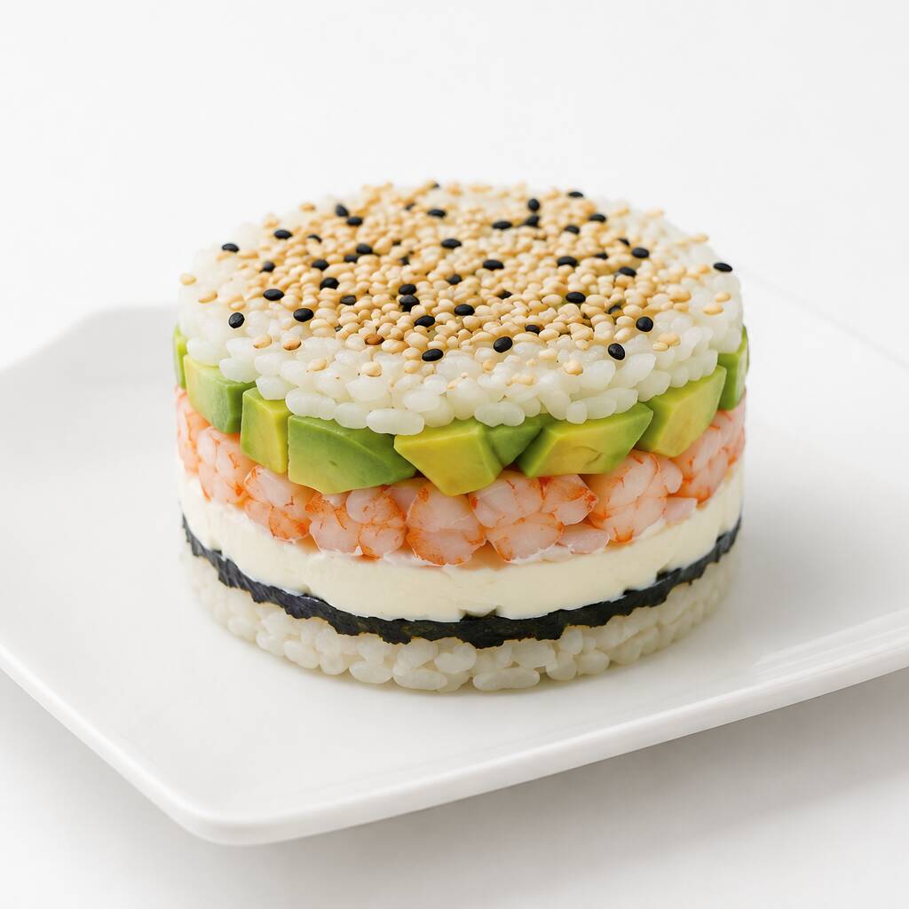 Pastel de Sushi.