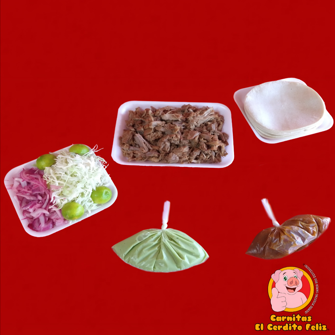 1/2 Kg. Carnitas (Para 2 - 3 Personas aprox.)