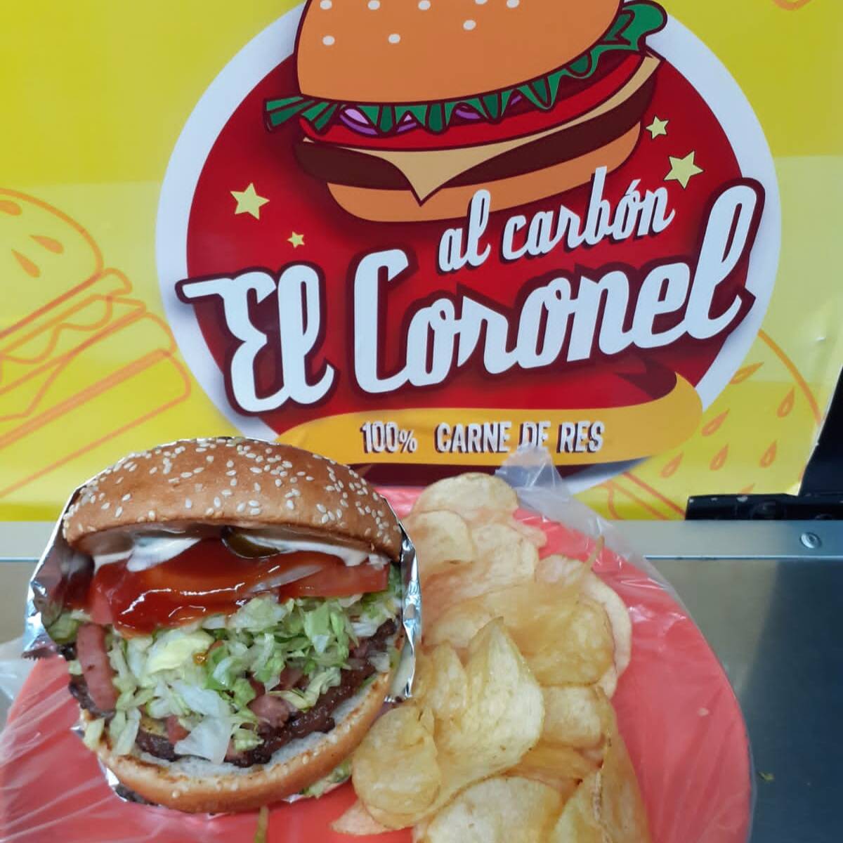 Hamburguesa con Papas Tipo Sabritas