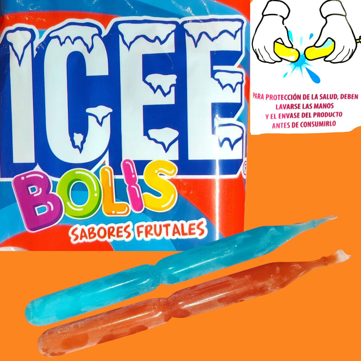 Icee Bolis (congeladas) 2pz 71 ml. c/u